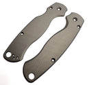 AWT Spyderco Para Military 2 CruCarta Scales - Agent Series - Sniper Grey Anodized