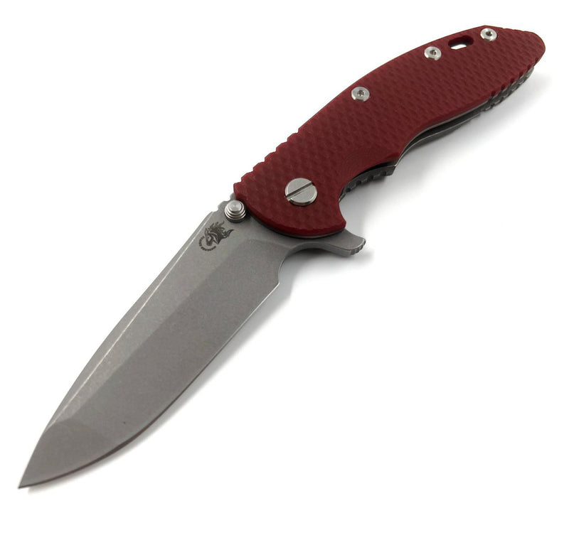 Hinderer XM-18 3.5 S45VN Spanto Tri-Way Working Finish Red G10