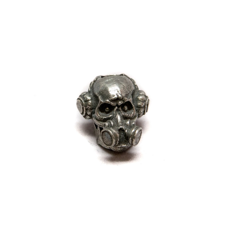 Schmuckatelli Brous Pewter Logo Bead BPL