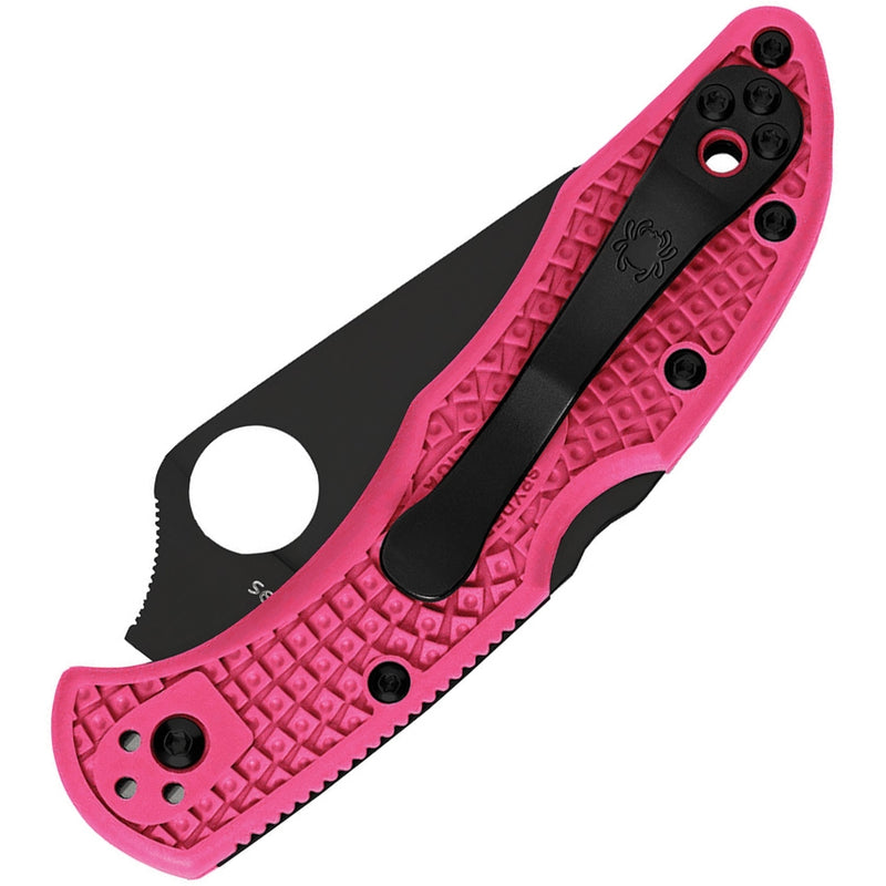 Spyderco Delica BLK/Pink C11FPPNS30VBK