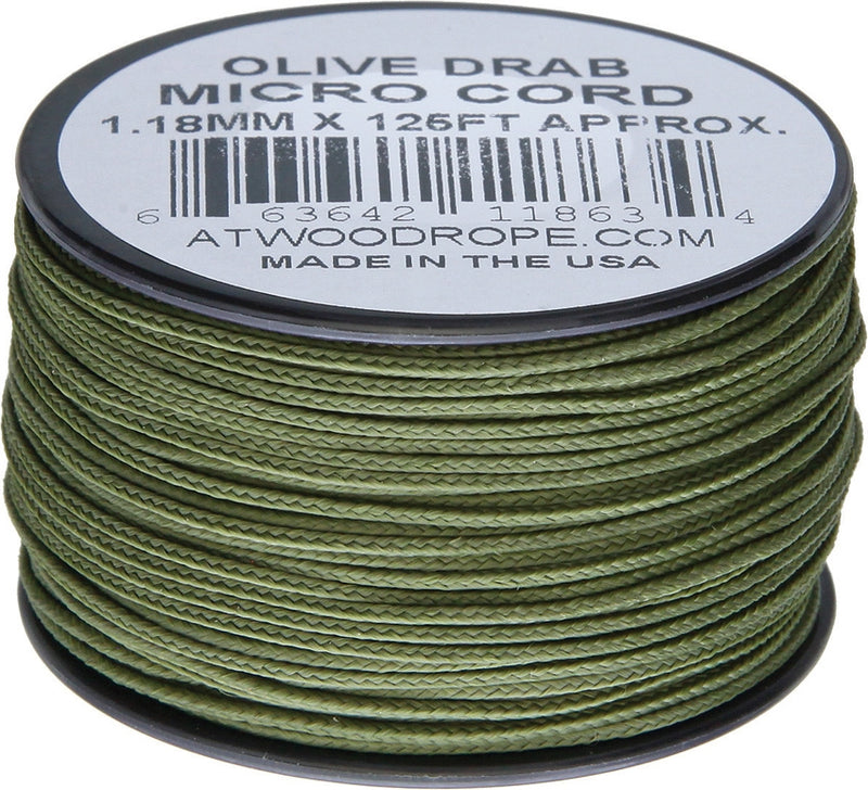 Atwood Micro Cord 125ft Olive Drab