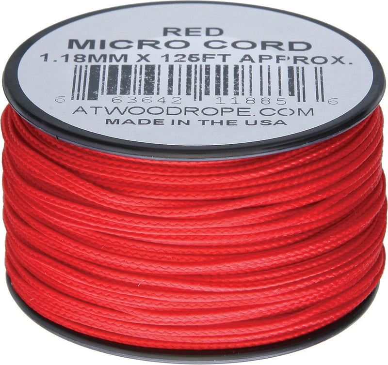 Atwood Micro Cord 125ft Red