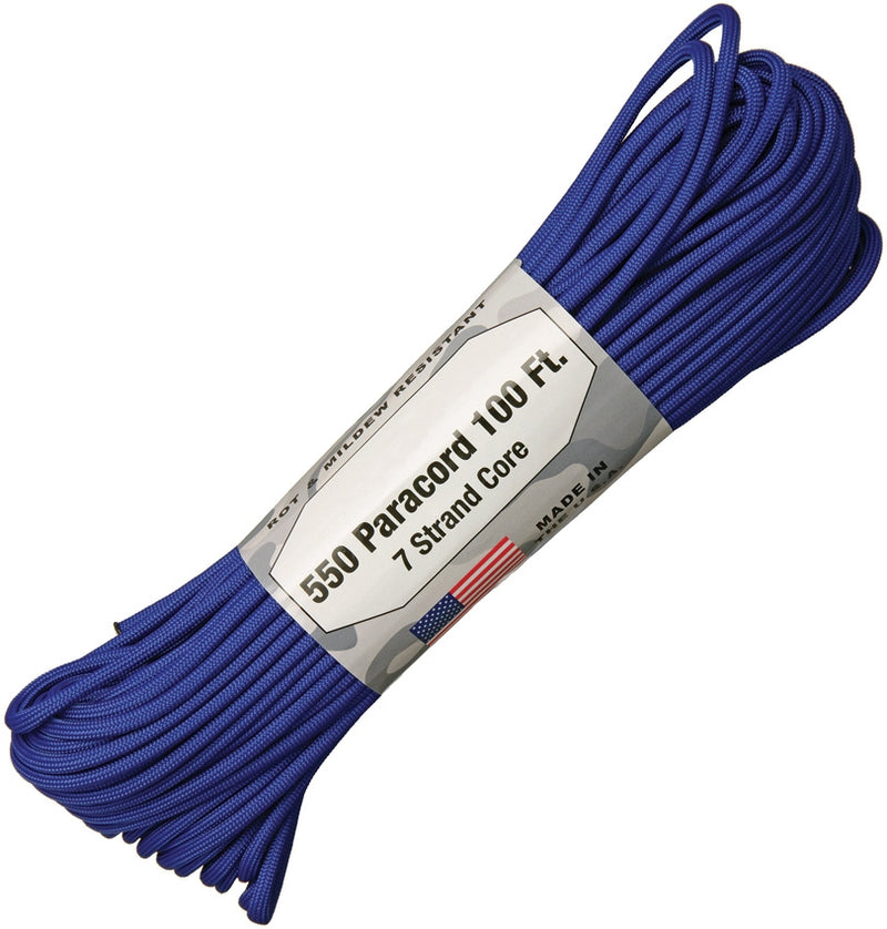Atwood 550 Parachute Cord Royal Blue 100Ft