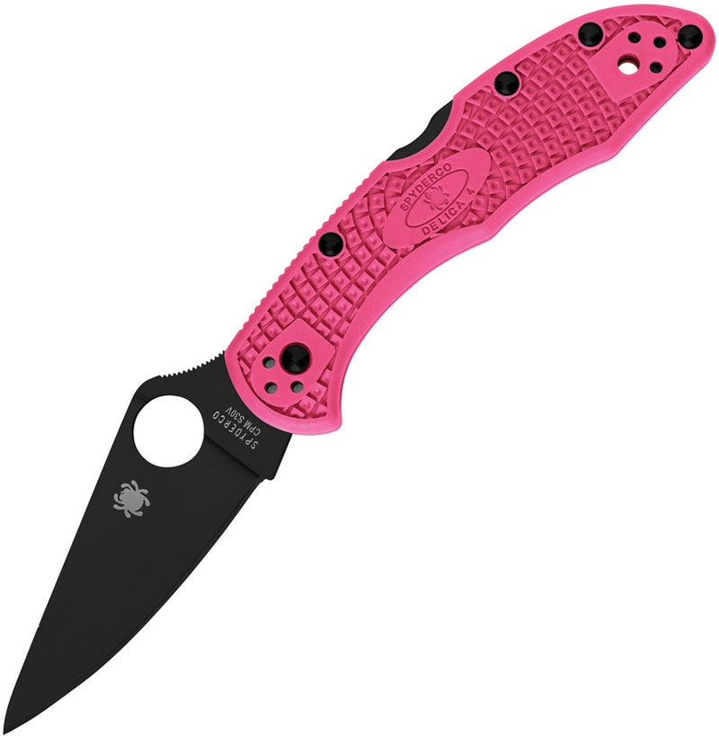 Spyderco Delica BLK/Pink C11FPPNS30VBK