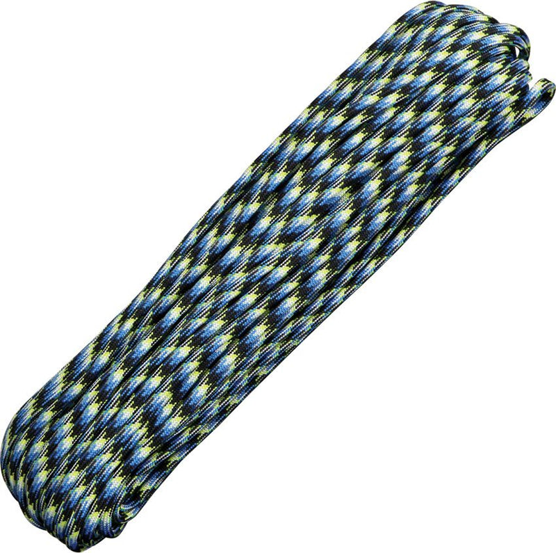 Atwood 550 Parachute Cord Blue Snake 100ft RG008H