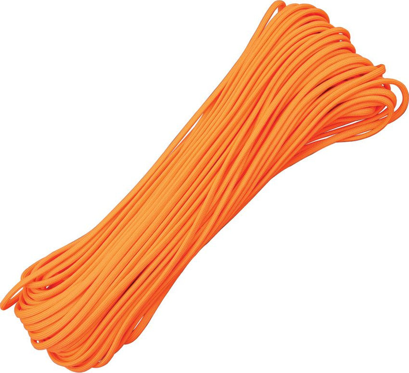 Atwood 550 Parachute Cord Neon Orange 100ft RG105H