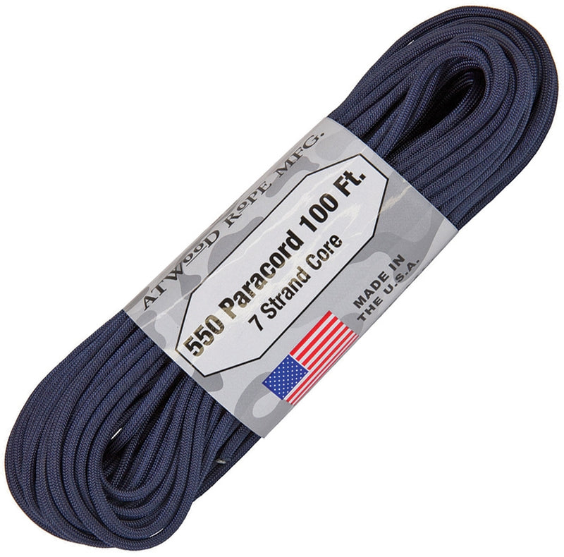 Atwood 550 Parachute Cord Navy 100ft RG1221H