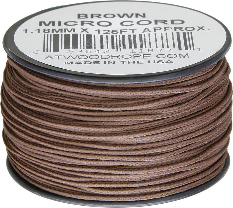 Atwood Micro Cord 125ft Brown