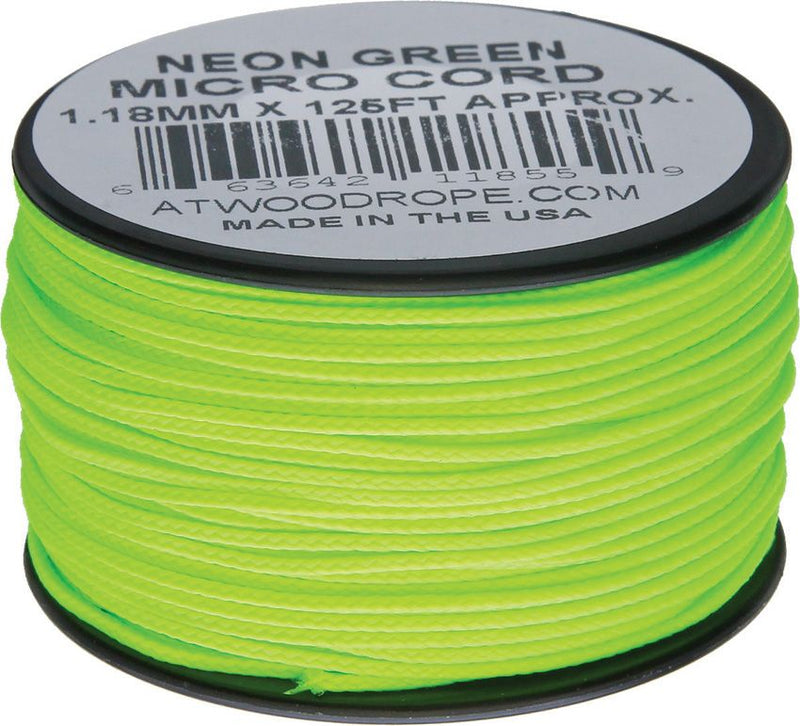 Atwood Micro Cord 125ft Neon Green