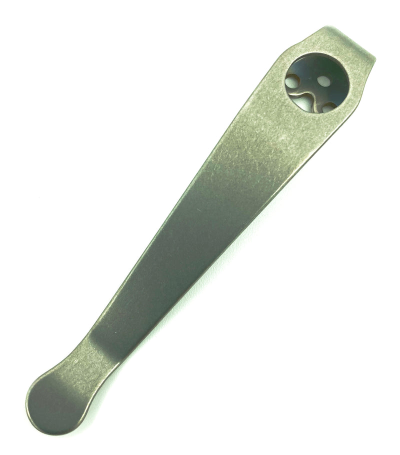 Lynch NW Ti Deep Carry Pocket Clip Long - Stone Washed