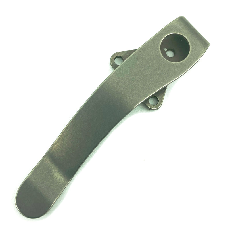 Lynch NW Spyderco Military Deep Carry Ti Stonewash Clip SMST