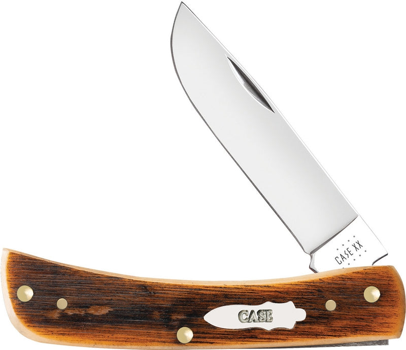 Case Amber Bone Sawcut Jig Sod Buster 17897