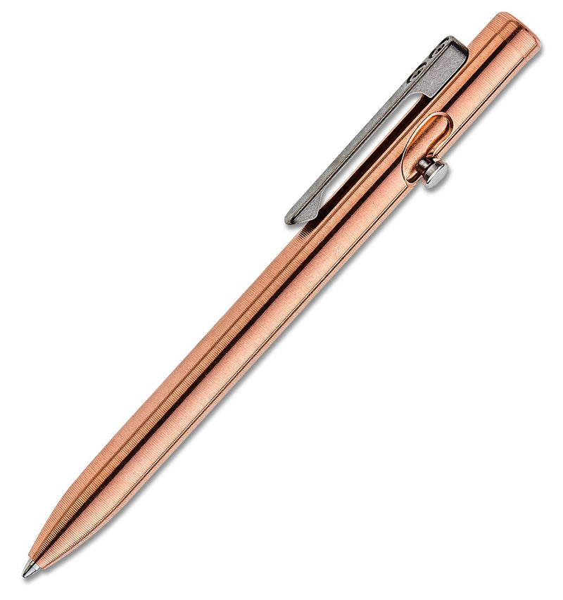 Tactile Turn Slim Copper Bolt Action Pen Short