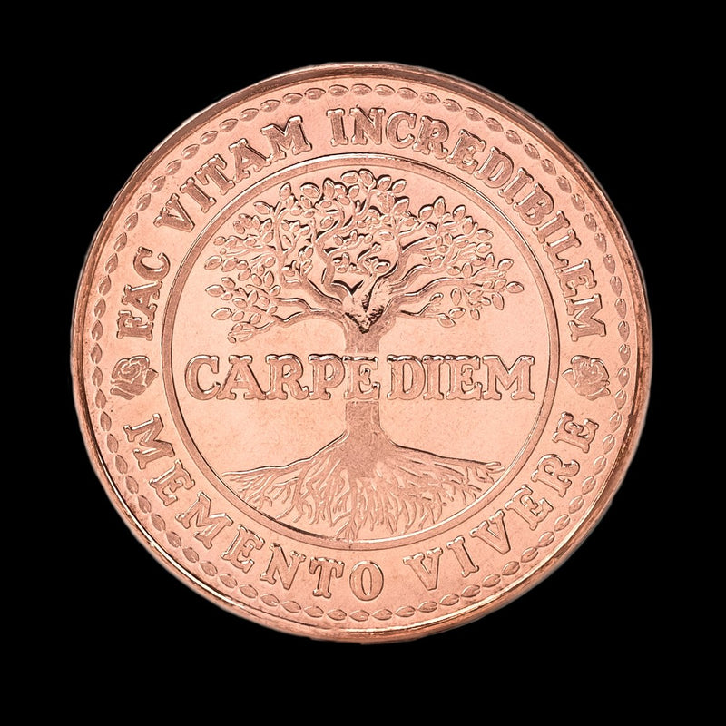 Carpe Diem EDC Momento Mori Natural Copper CD-COIN-NCU