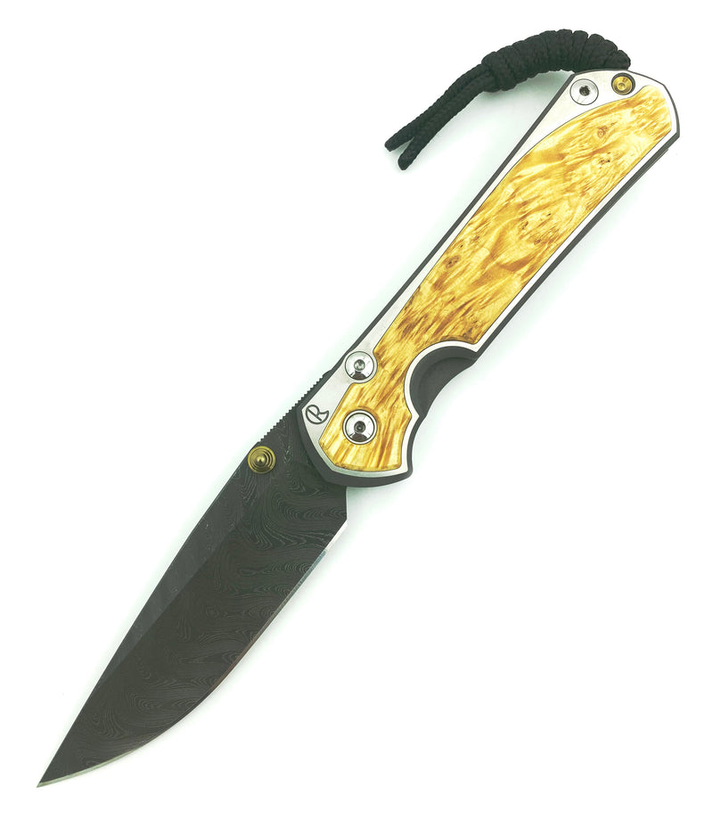 Chris Reeve Large Sebenza 31 Box Elder / Boomerang Damascus L31-1110