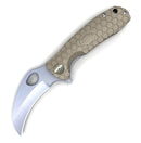 Honey Badger D2 Claw Medium Tan Plain Edge