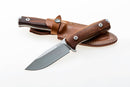 Lionsteel SLEIPNER blade Santos wood handle, leather sheath M5ST