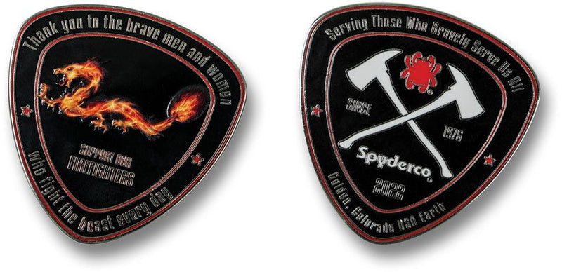 Spyderco Fire Dragon Challenge Coin 2022