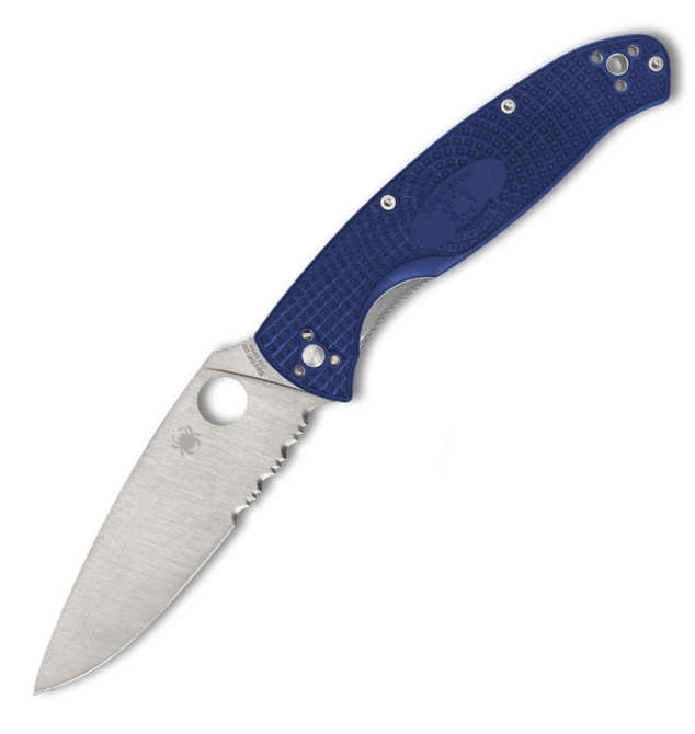 Spyderco Resilience Part Serrated C142PSBL